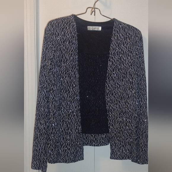 Vintage Tradition evening metallic 2 PC set. size 12 - Picture 7 of 8